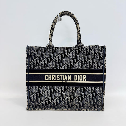 Dior - Book Tote - Velvet - Blue - (large)