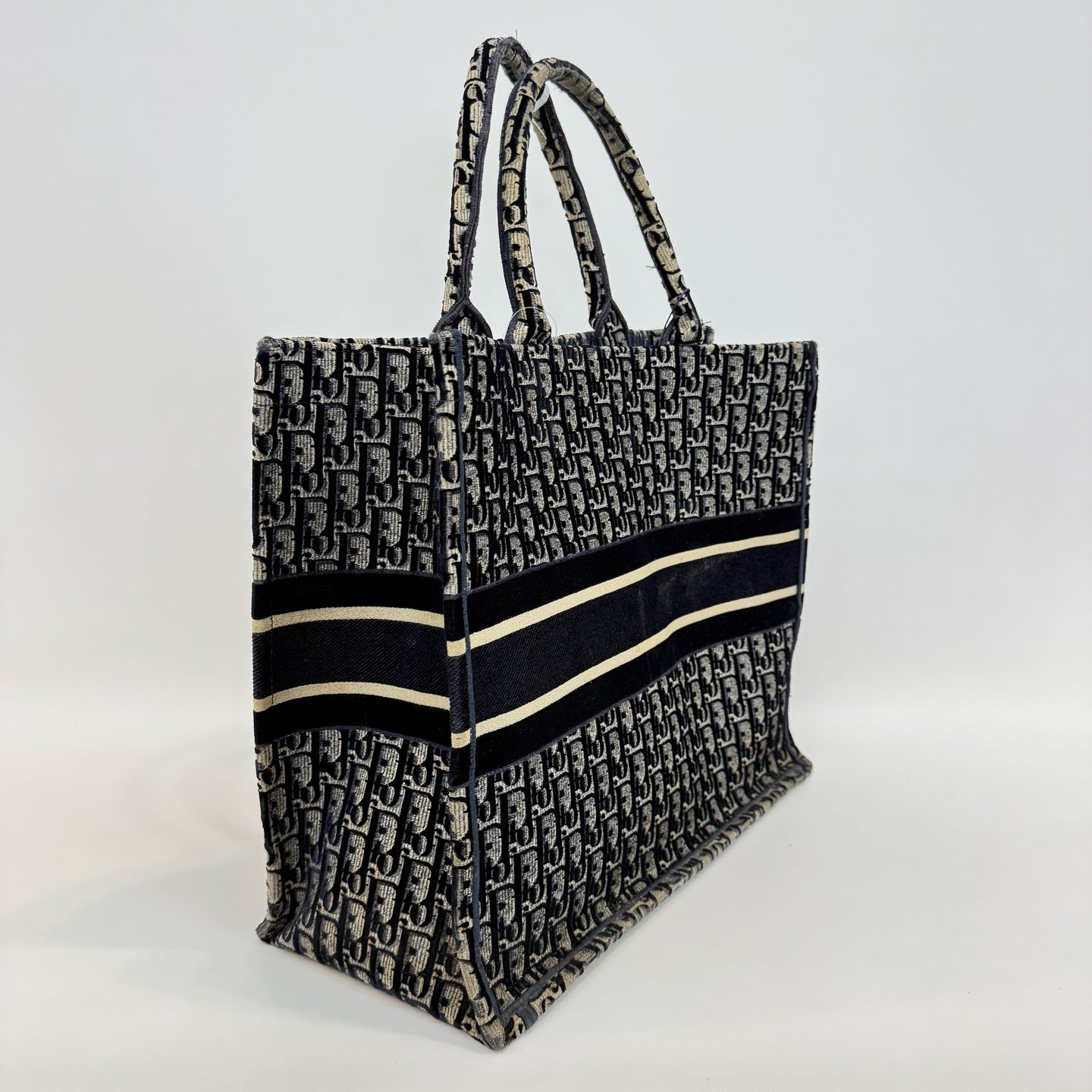 Dior - Book Tote - Velvet - Blue - (large)