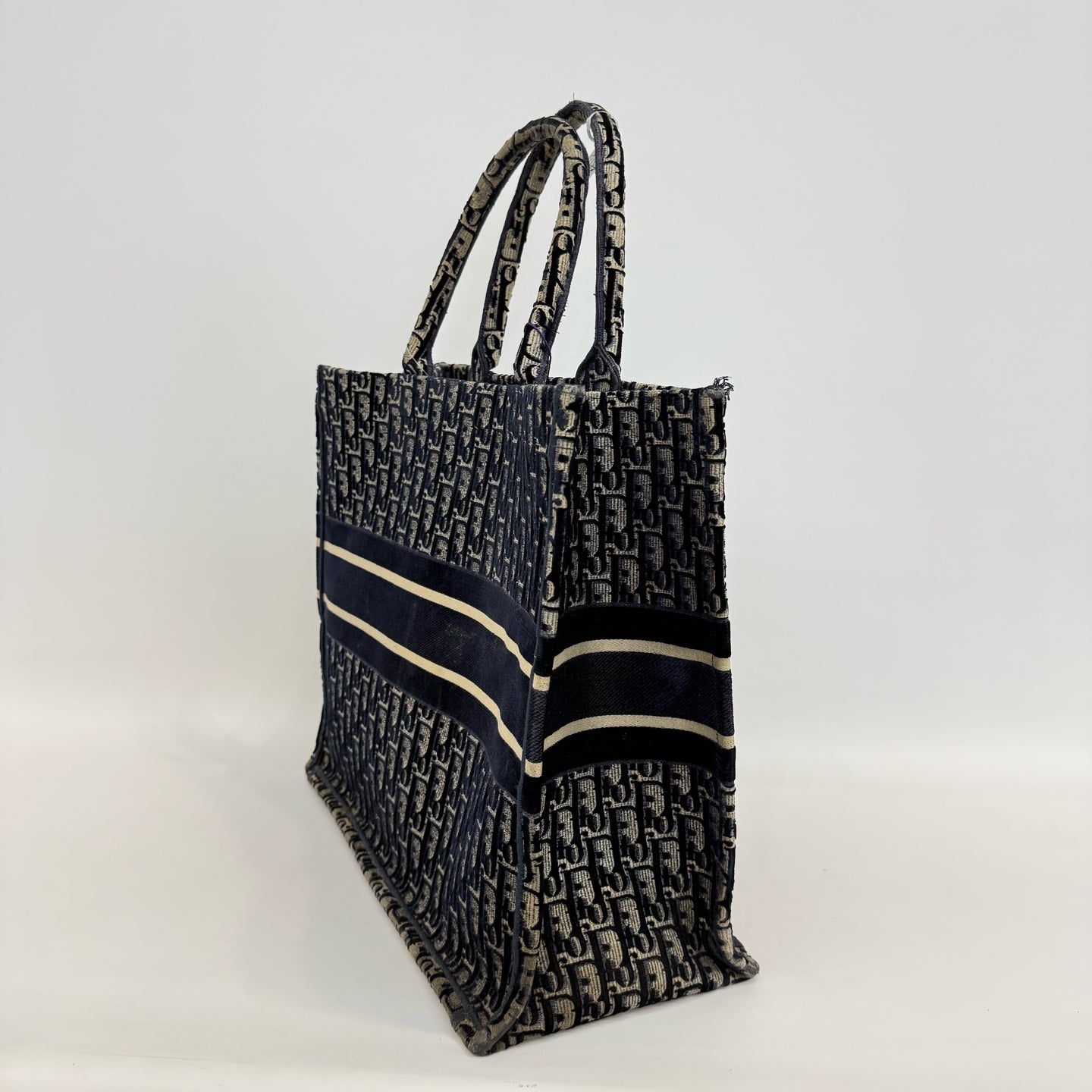 Dior - Book Tote - Velvet - Blue - (large)