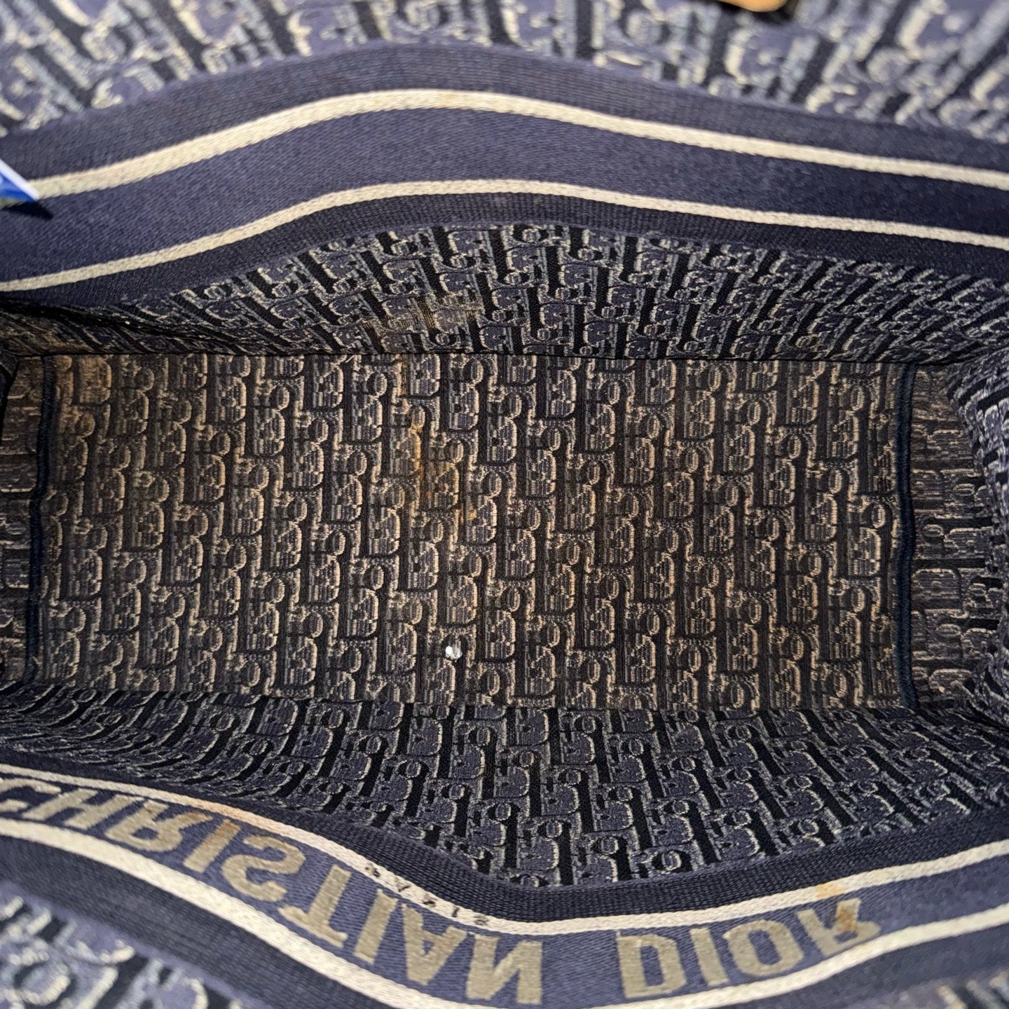 Dior - Book Tote - Velvet - Blue - (large)
