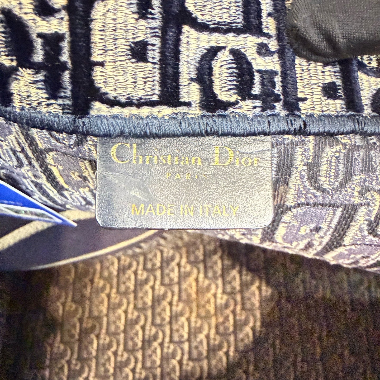 Dior - Book Tote - Velvet - Blue - (large)