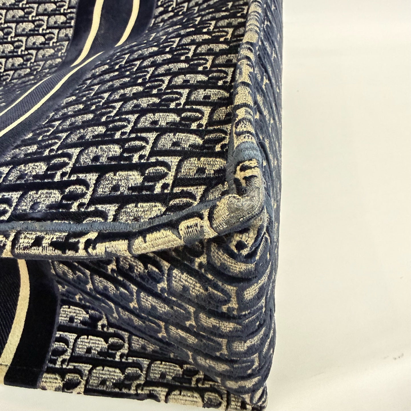 Dior - Book Tote - Velvet - Blue - (large)