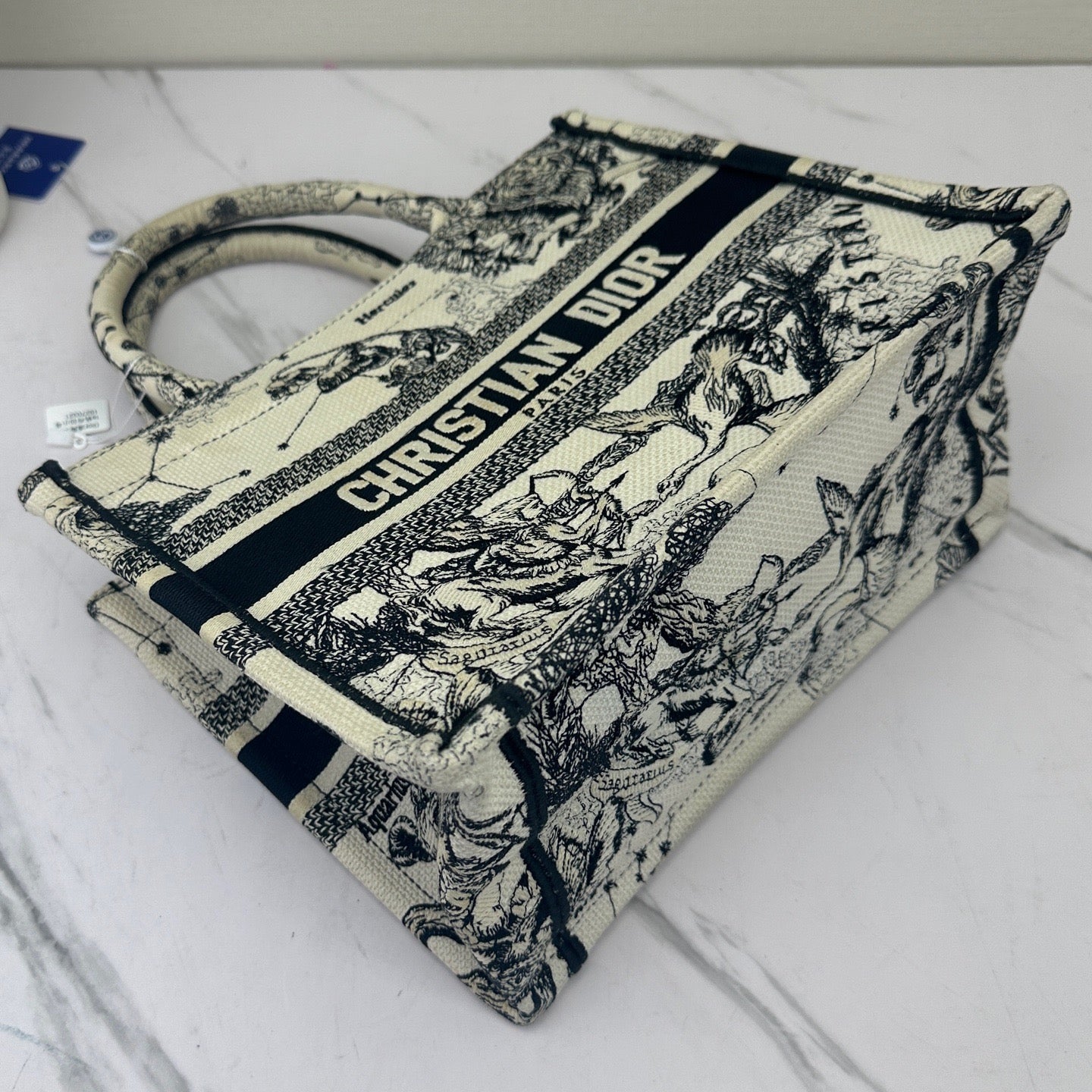 Dior - Book Tote Zodiac Embroidery Small - Embroidered canvas - Multicolour - (small)