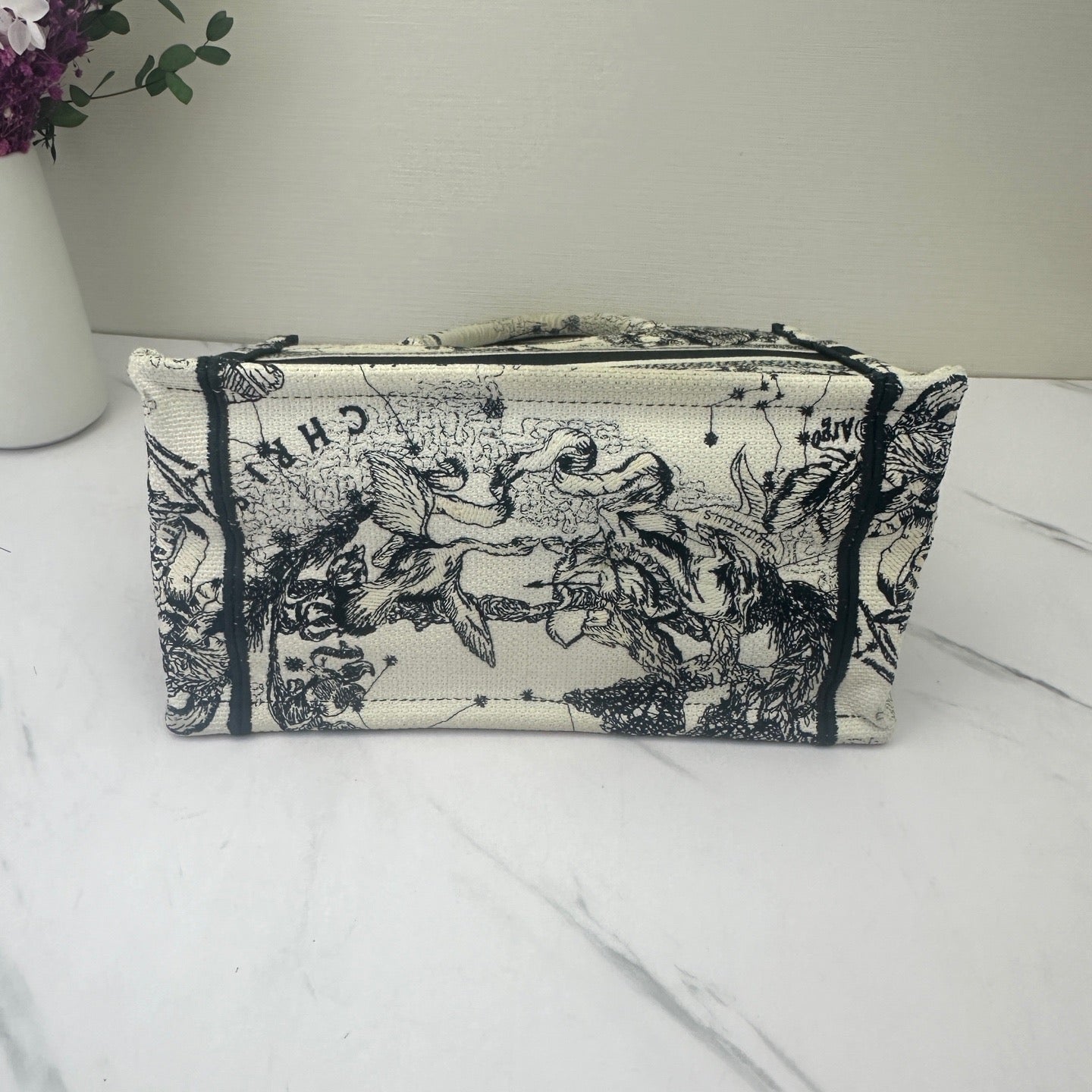 Dior - Book Tote Zodiac Embroidery Small - Embroidered canvas - Multicolour - (small)