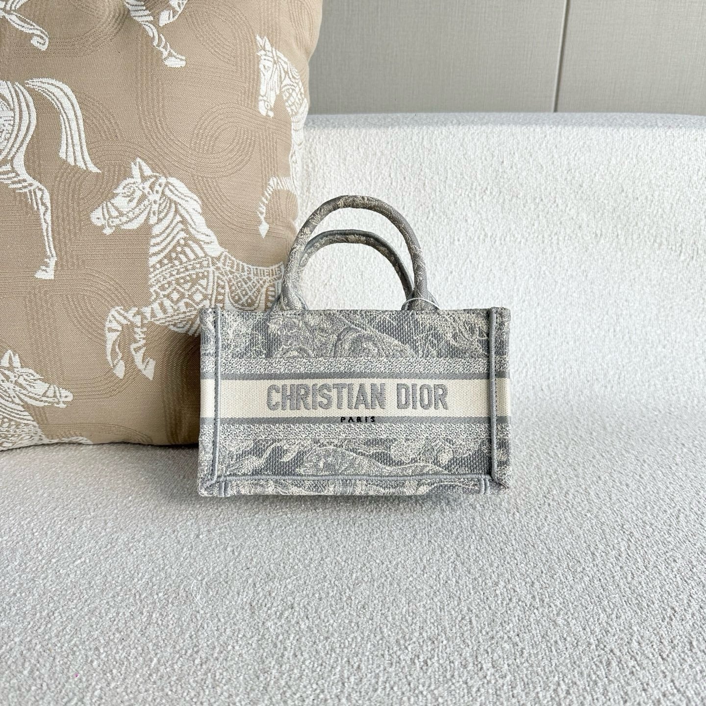 Dior - BookTote - Cloth - Grey - (mini)