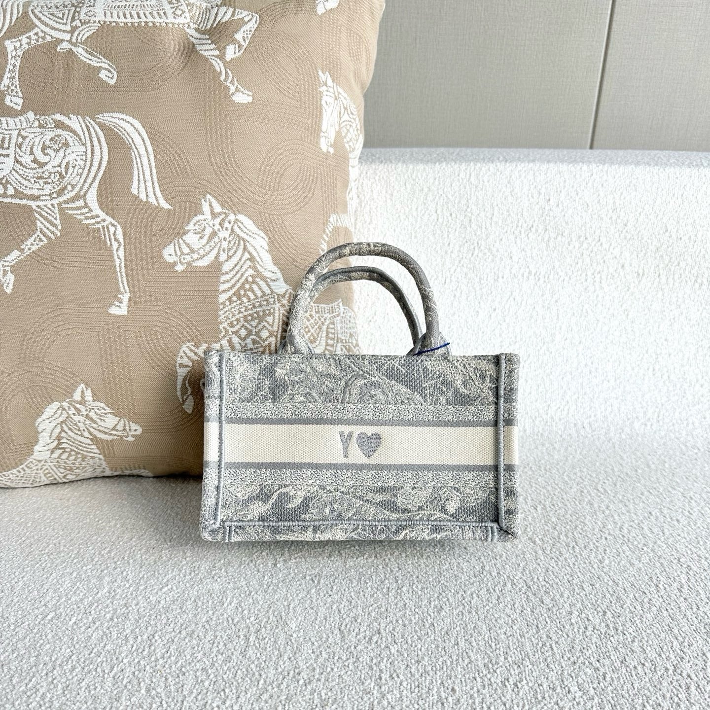 Dior - BookTote - Cloth - Grey - (mini)