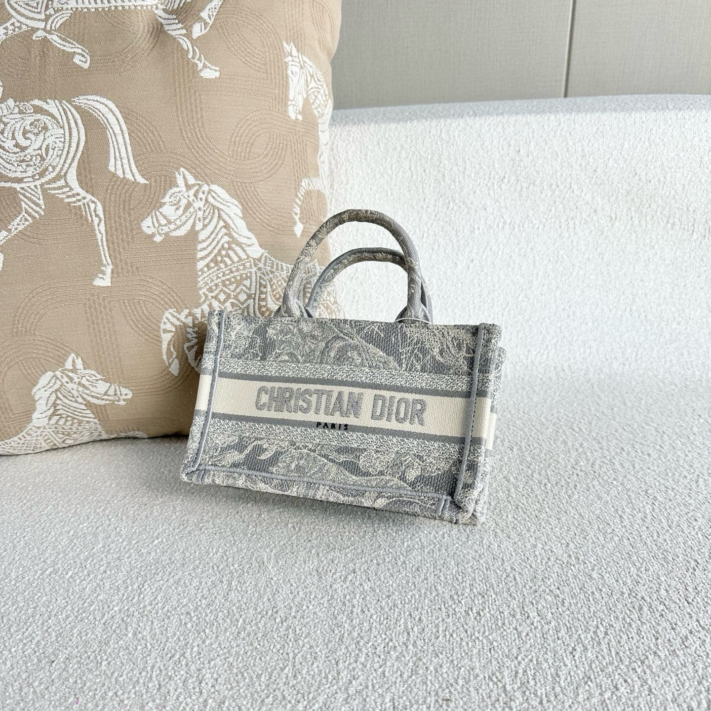 Dior - BookTote - Cloth - Grey - (mini)
