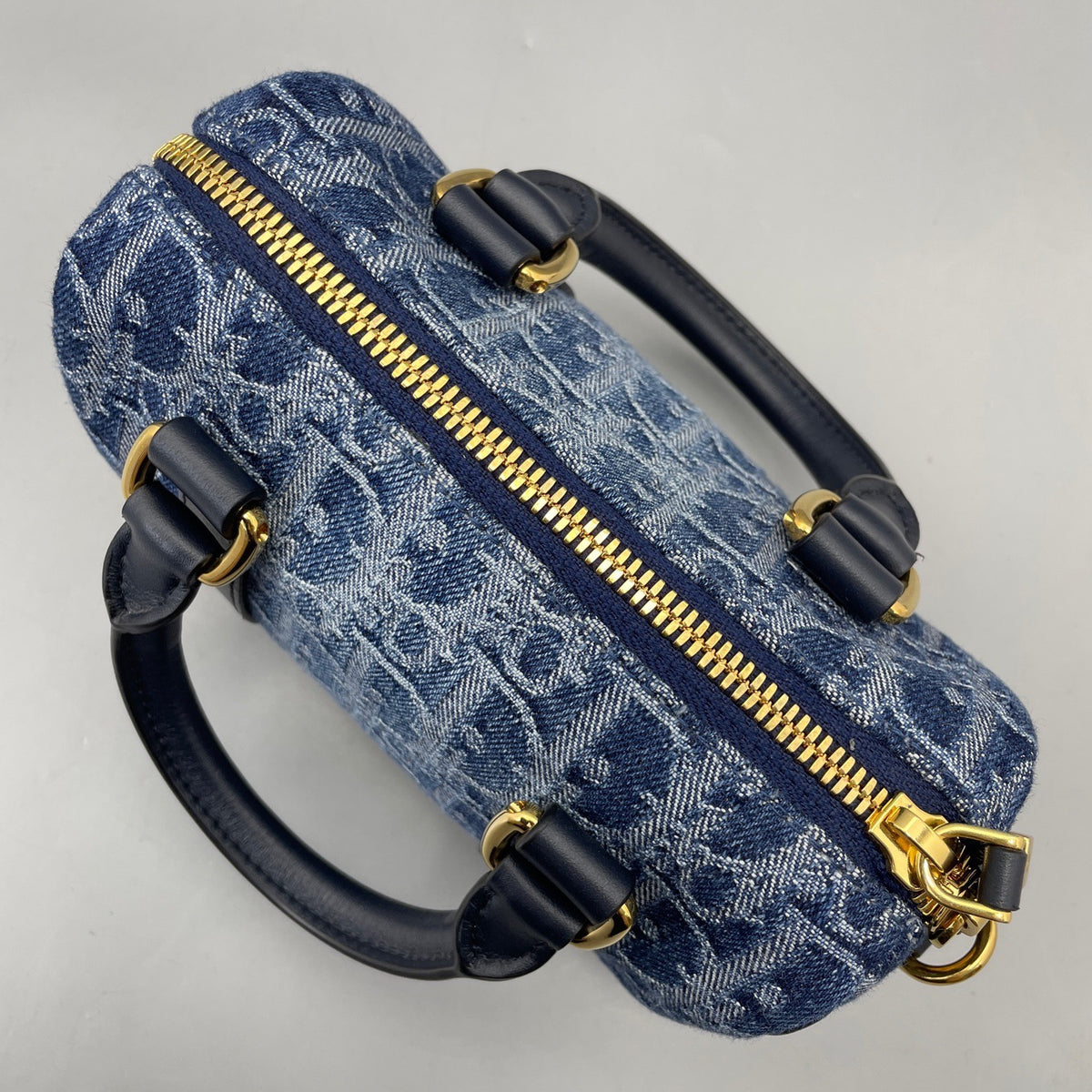 Dior - Boston Mini Bag - Denim - Jeans - Blue - (mini)