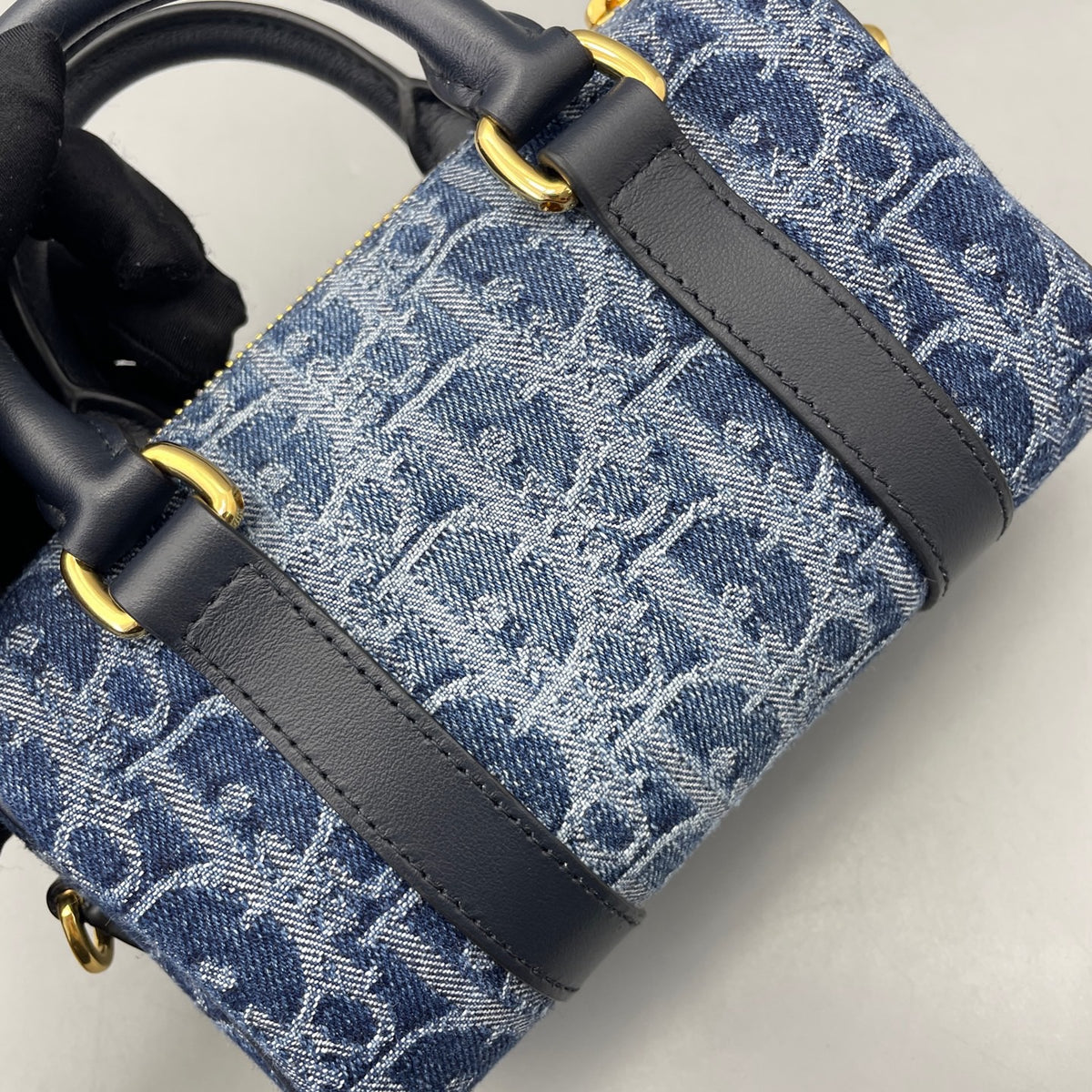 Dior - Boston Mini Bag - Denim - Jeans - Blue - (mini)