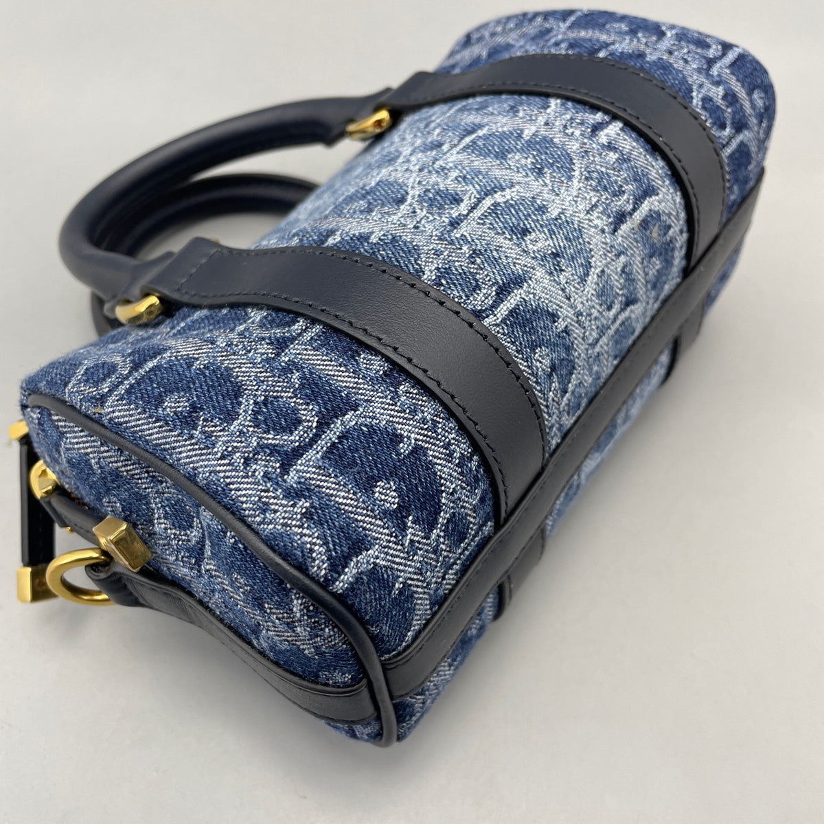 Dior - Boston Mini Bag - Denim - Jeans - Blue - (mini)
