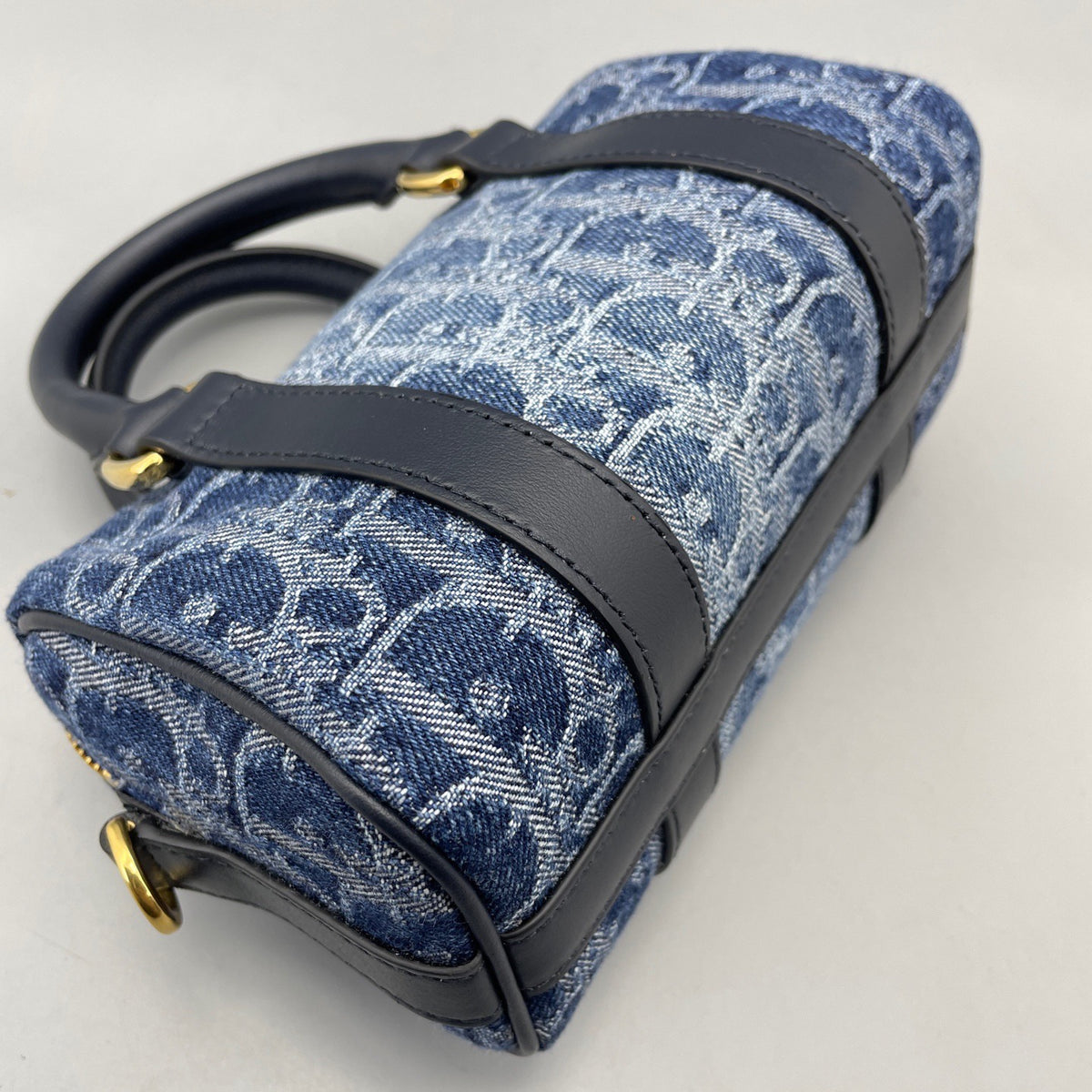 Dior - Boston Mini Bag - Denim - Jeans - Blue - (mini)