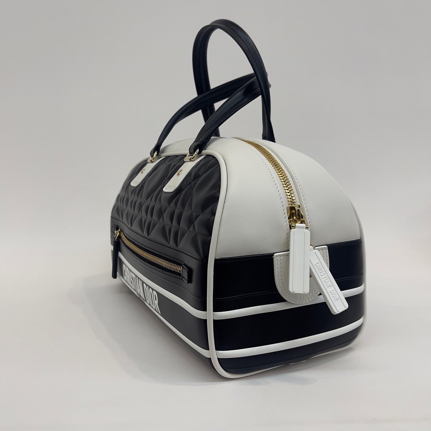 Dior - Bowling bag - Leather - Black - (Medium)
