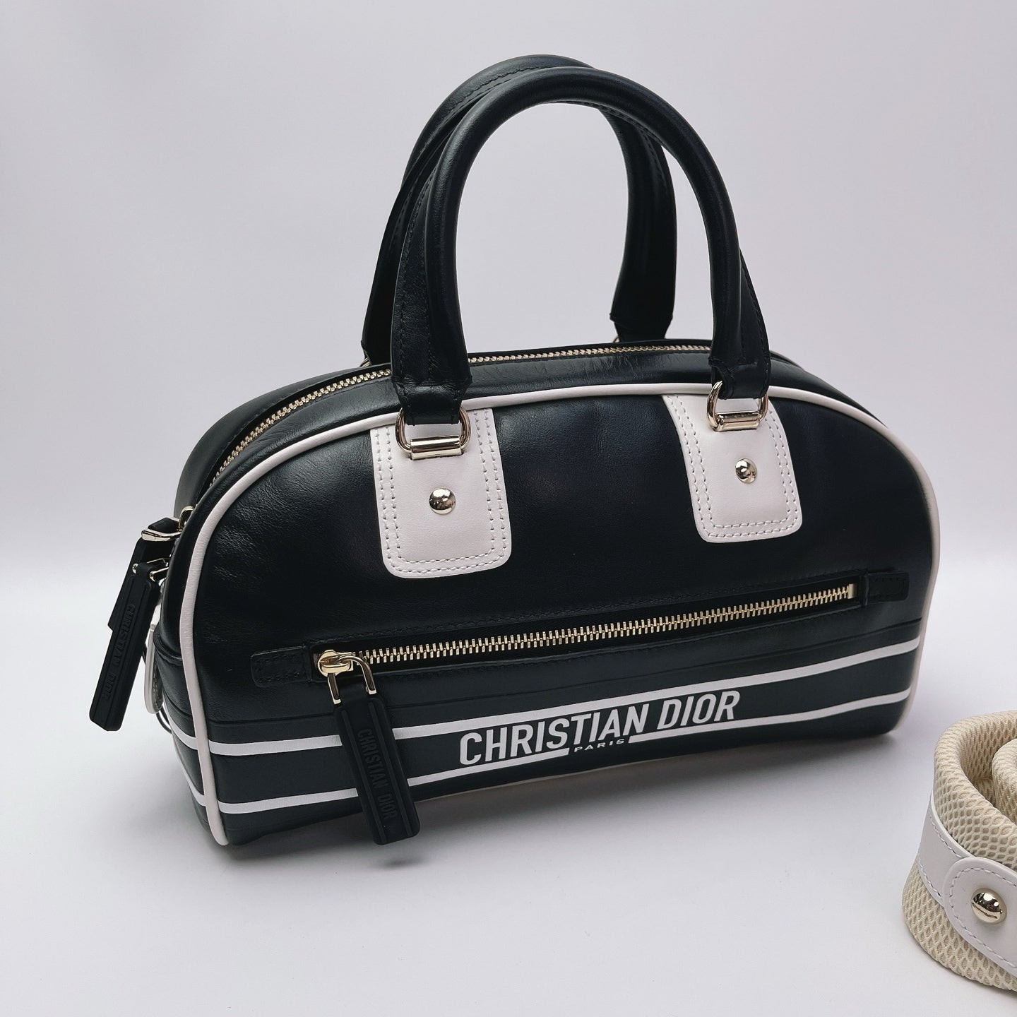 Dior - Bowling Bag - Leather - Black - (small)