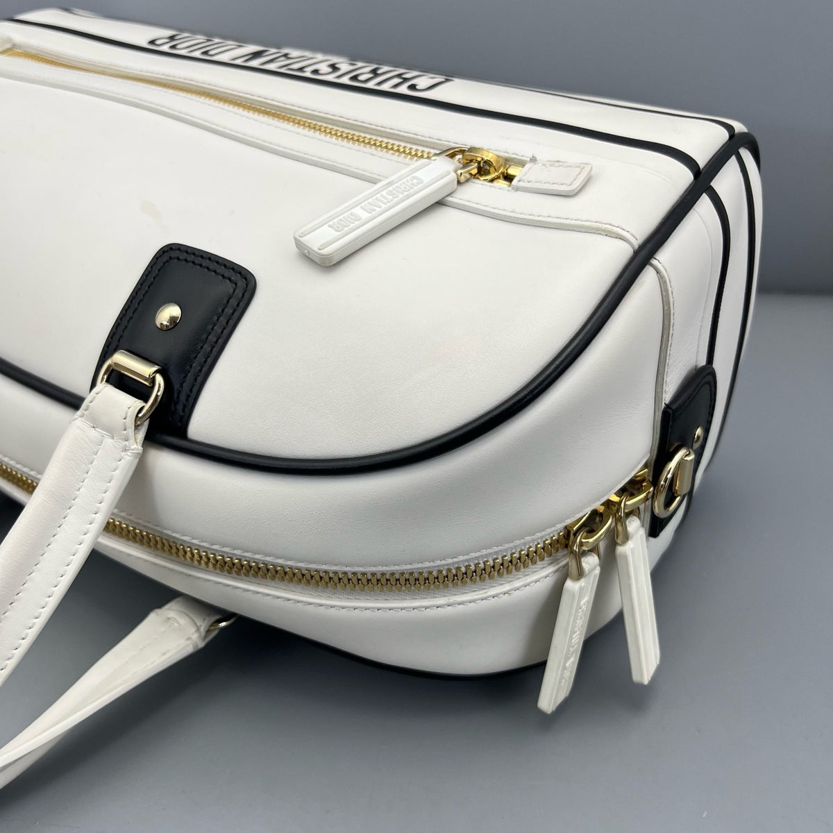 Dior - Bowling bag - Leather - White - (medium)