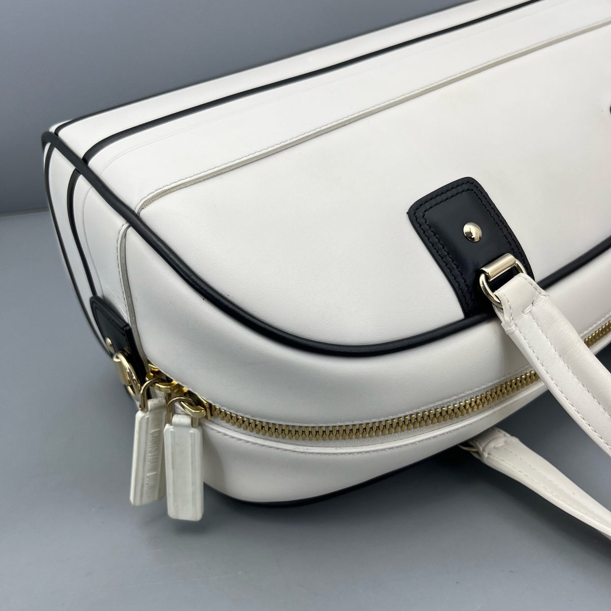 Dior - Bowling bag - Leather - White - (medium)