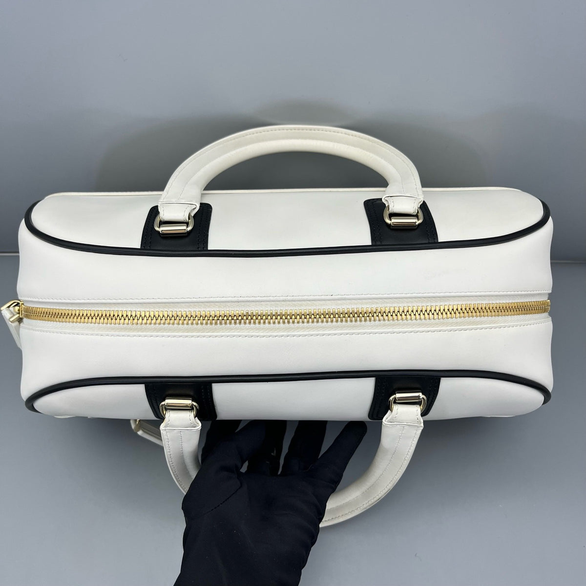 Dior - Bowling bag - Leather - White - (medium)
