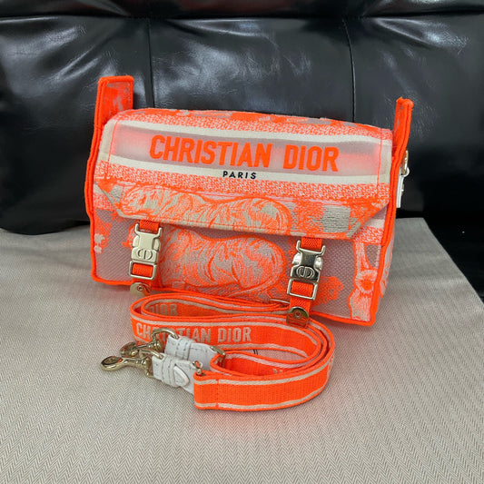 Dior - Camp Messenger Bag - Cloth - Orange - (small)