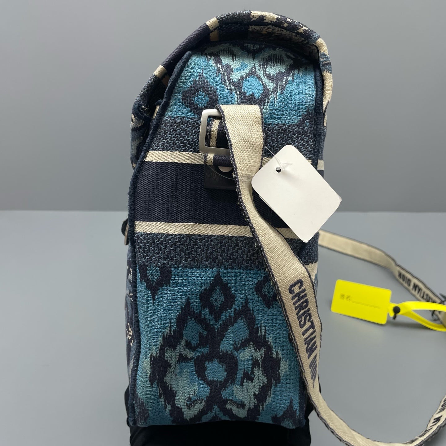Dior - Camp Messenger Bag - Embroidered canvas - Blue - (medium)