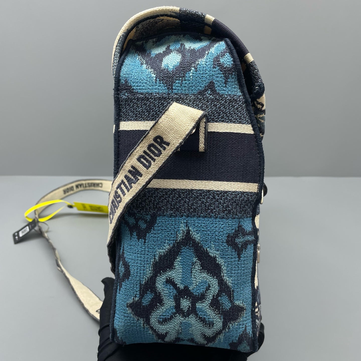 Dior - Camp Messenger Bag - Embroidered canvas - Blue - (medium)