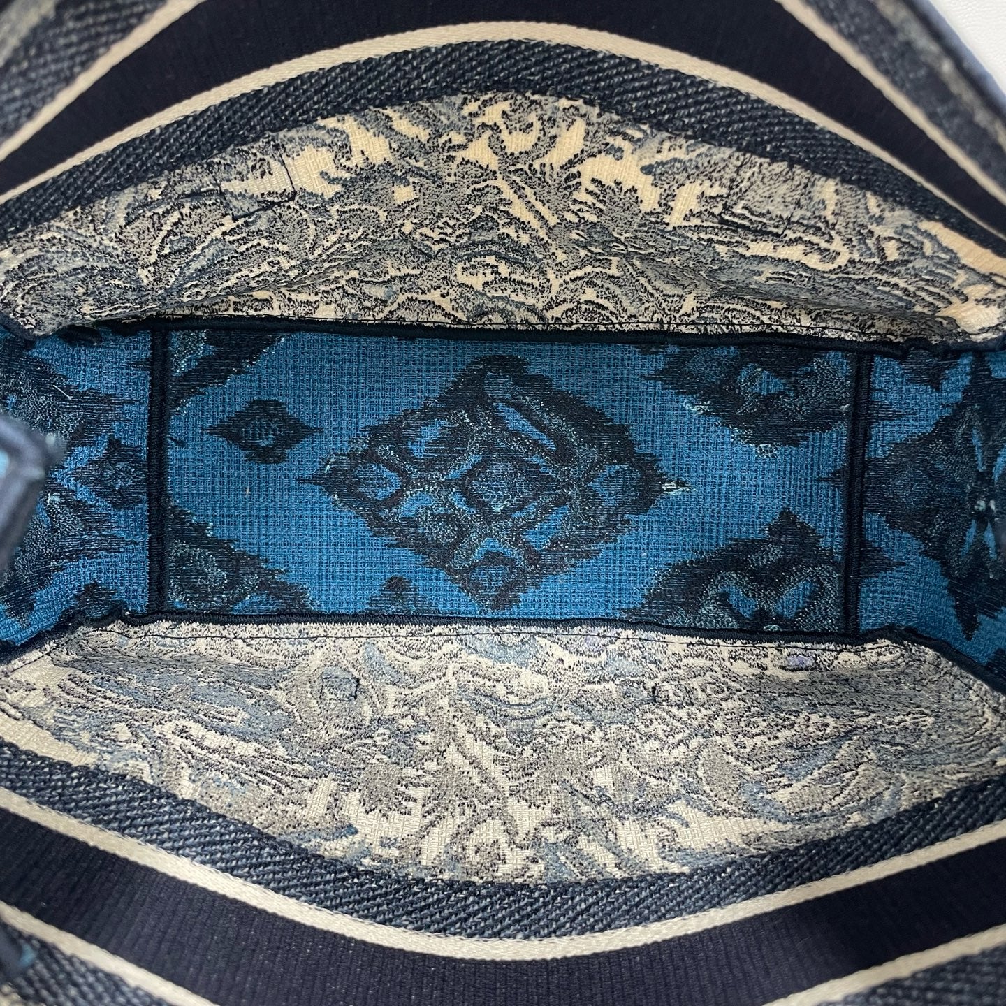 Dior - Camp Messenger Bag - Embroidered canvas - Blue - (medium)