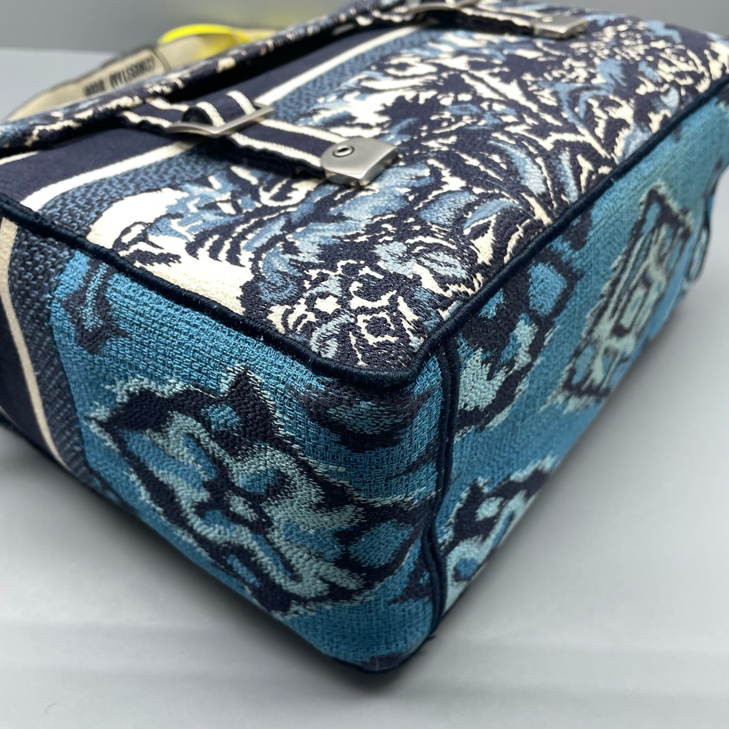Dior - Camp Messenger Bag - Embroidered canvas - Blue - (medium)