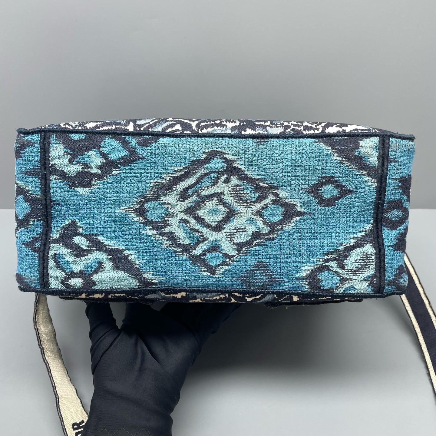 Dior - Camp Messenger Bag - Embroidered canvas - Blue - (medium)