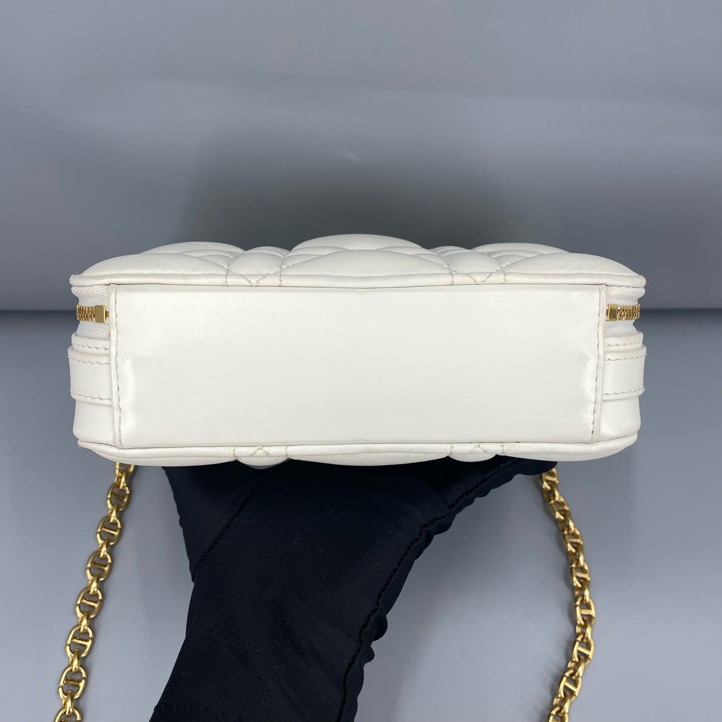 Dior - Caro Camera Bag - Leather - White - (mini)