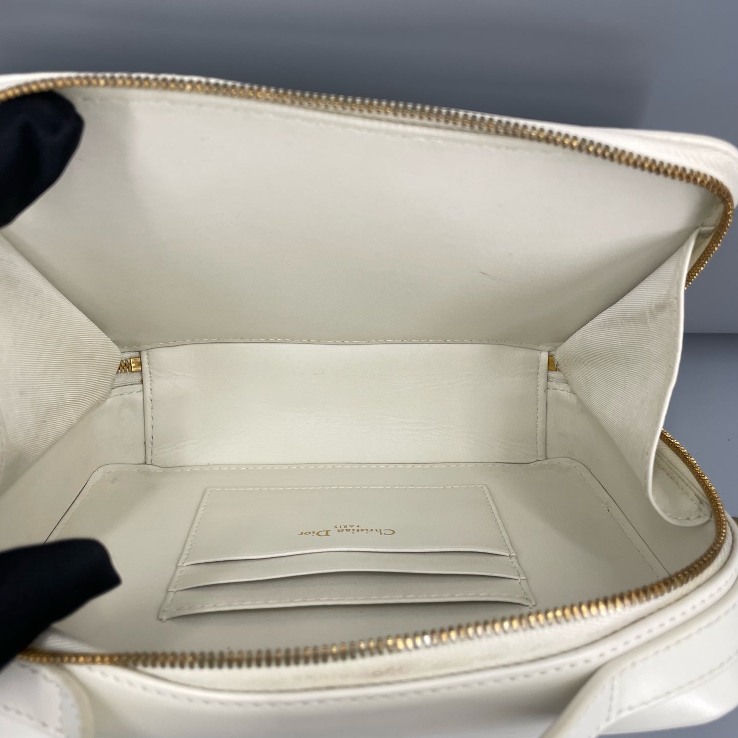 Dior - Caro Camera Bag - Leather - White - (mini)