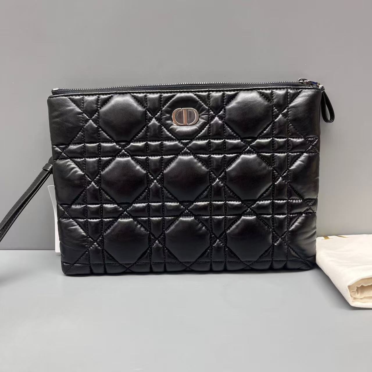 Dior - Caro Clutch - Leather - Black - (medium)