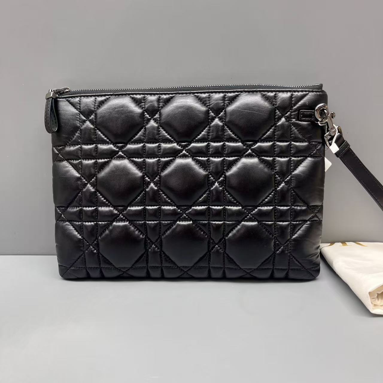 Dior - Caro Clutch - Leather - Black - (medium)