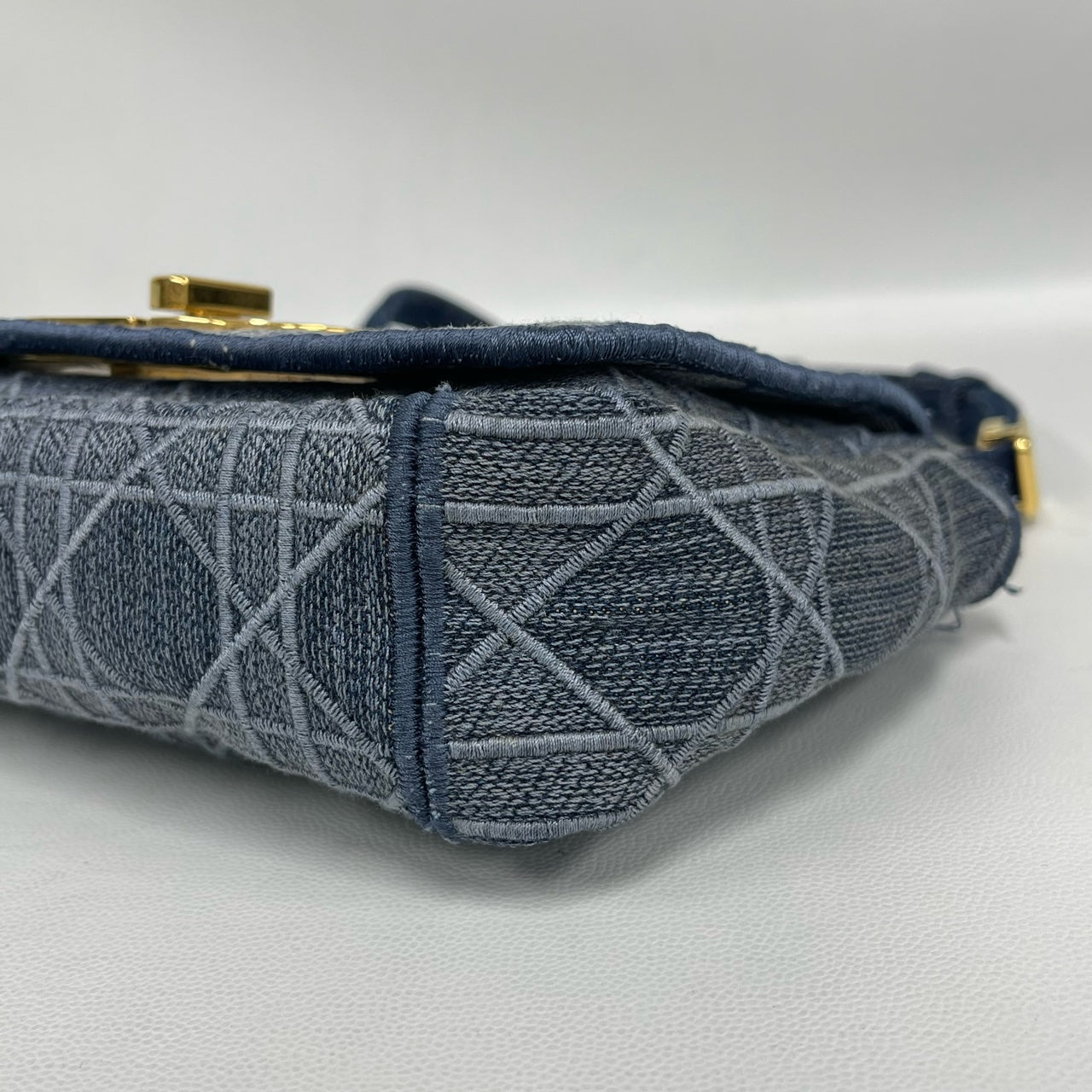 Dior - Caro - Denim - Blue with Gold-Tone Hardware - (mini)