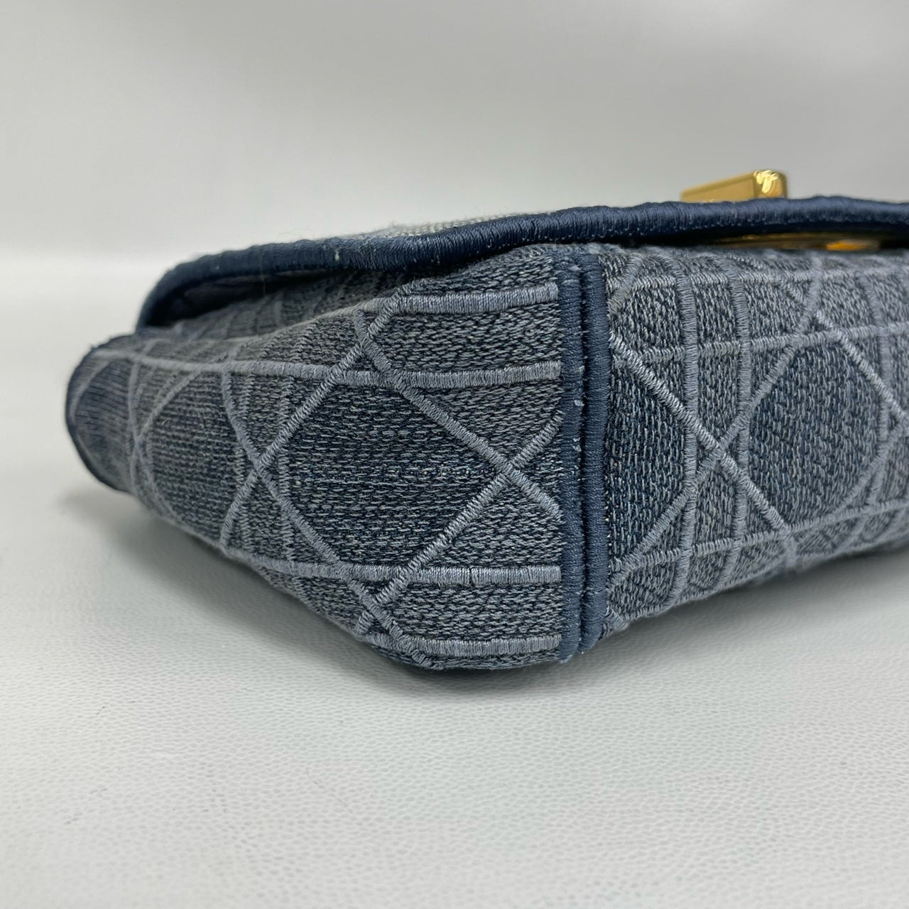 Dior - Caro - Denim - Blue with Gold-Tone Hardware - (mini)