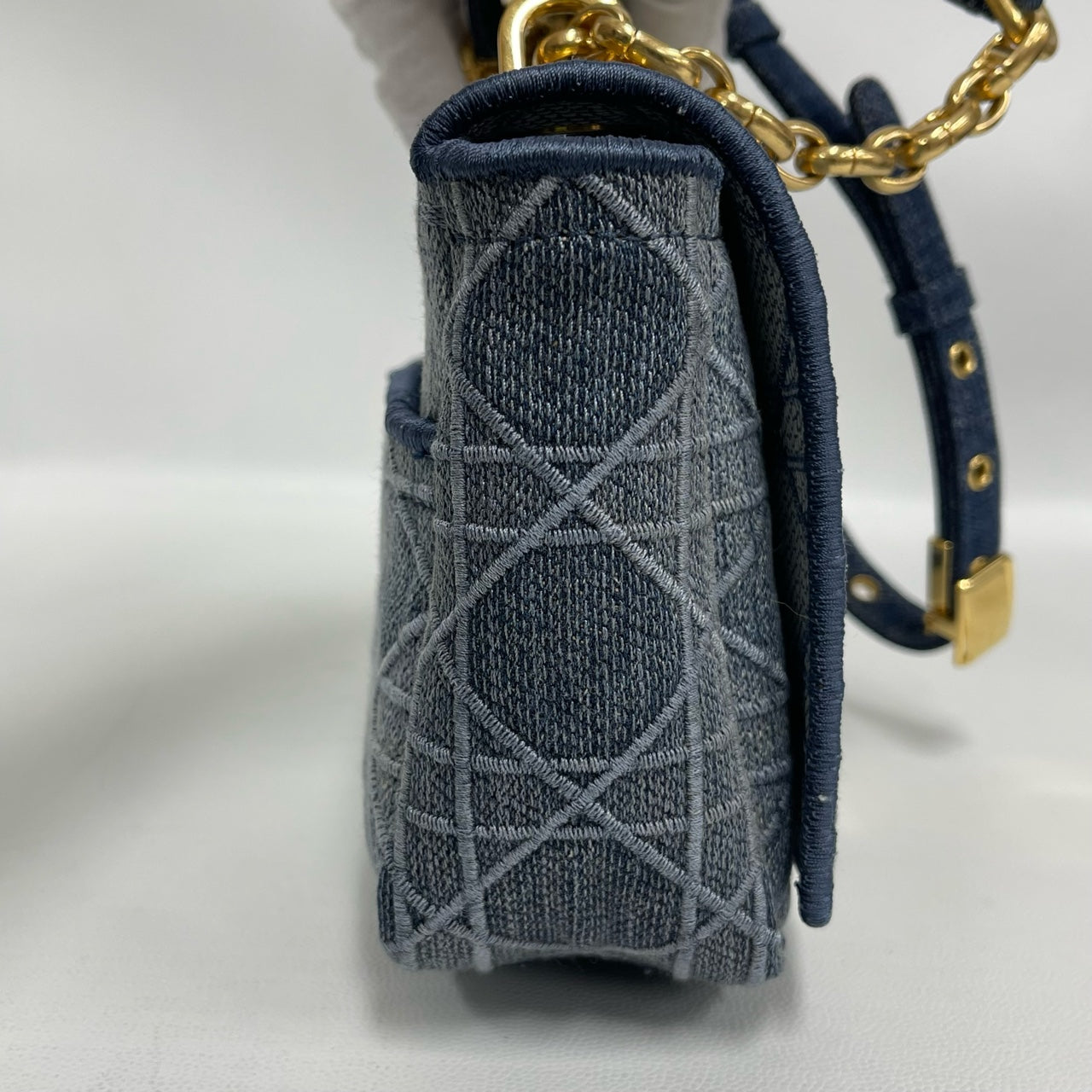 Dior - Caro - Denim - Blue with Gold-Tone Hardware - (mini)