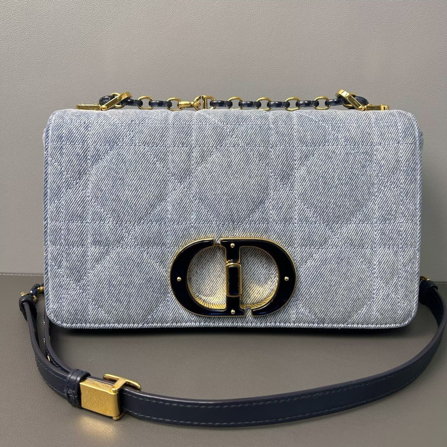 Dior - Caro - Denim - Light blue with navy accents - (Medium)