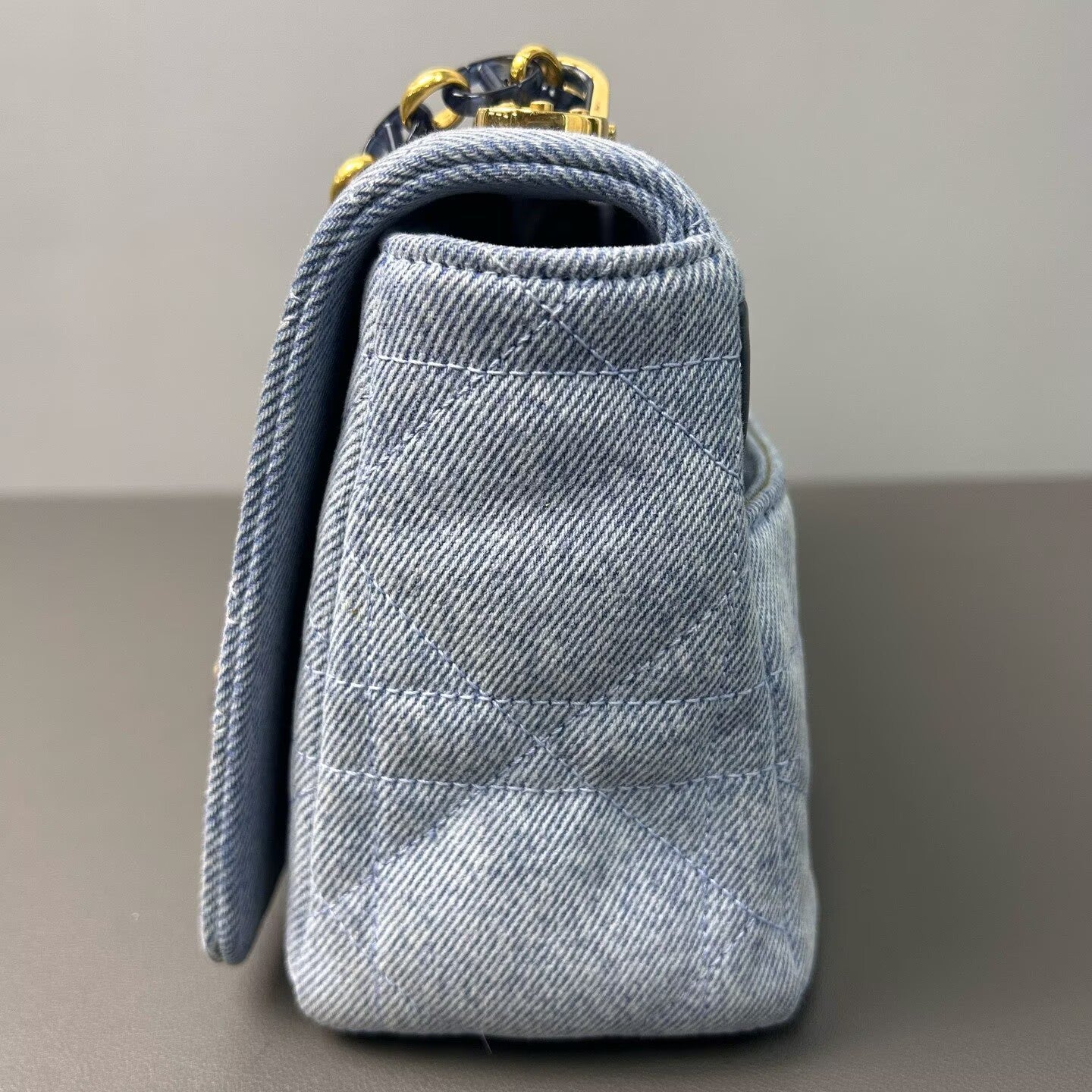 Dior - Caro - Denim - Light blue with navy accents - (Medium)