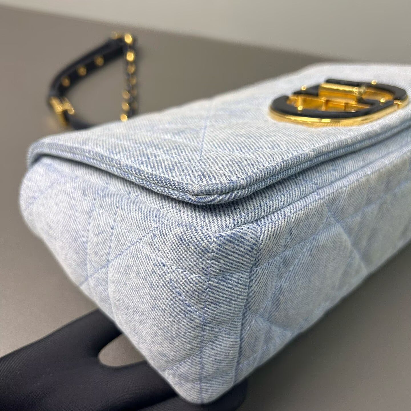 Dior - Caro - Denim - Light blue with navy accents - (Medium)