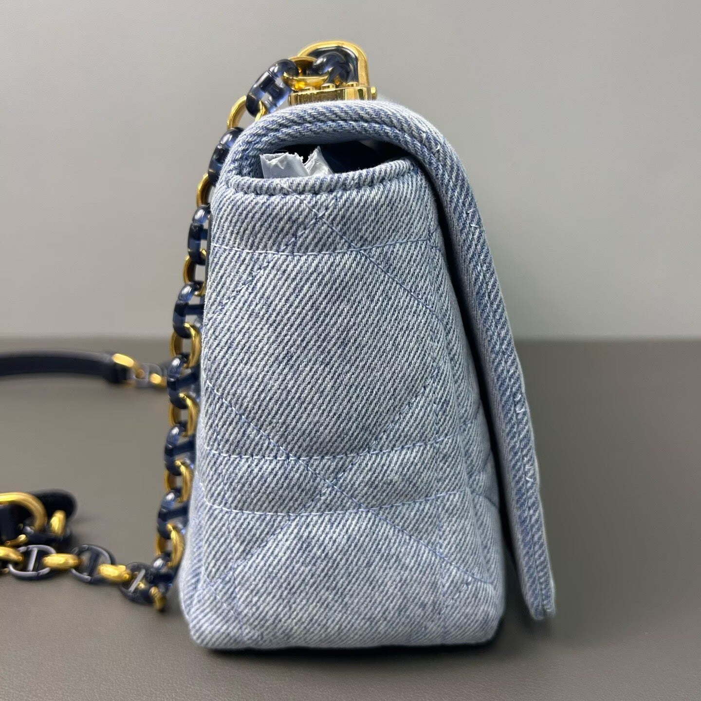 Dior - Caro - Denim - Light blue with navy accents - (Medium)