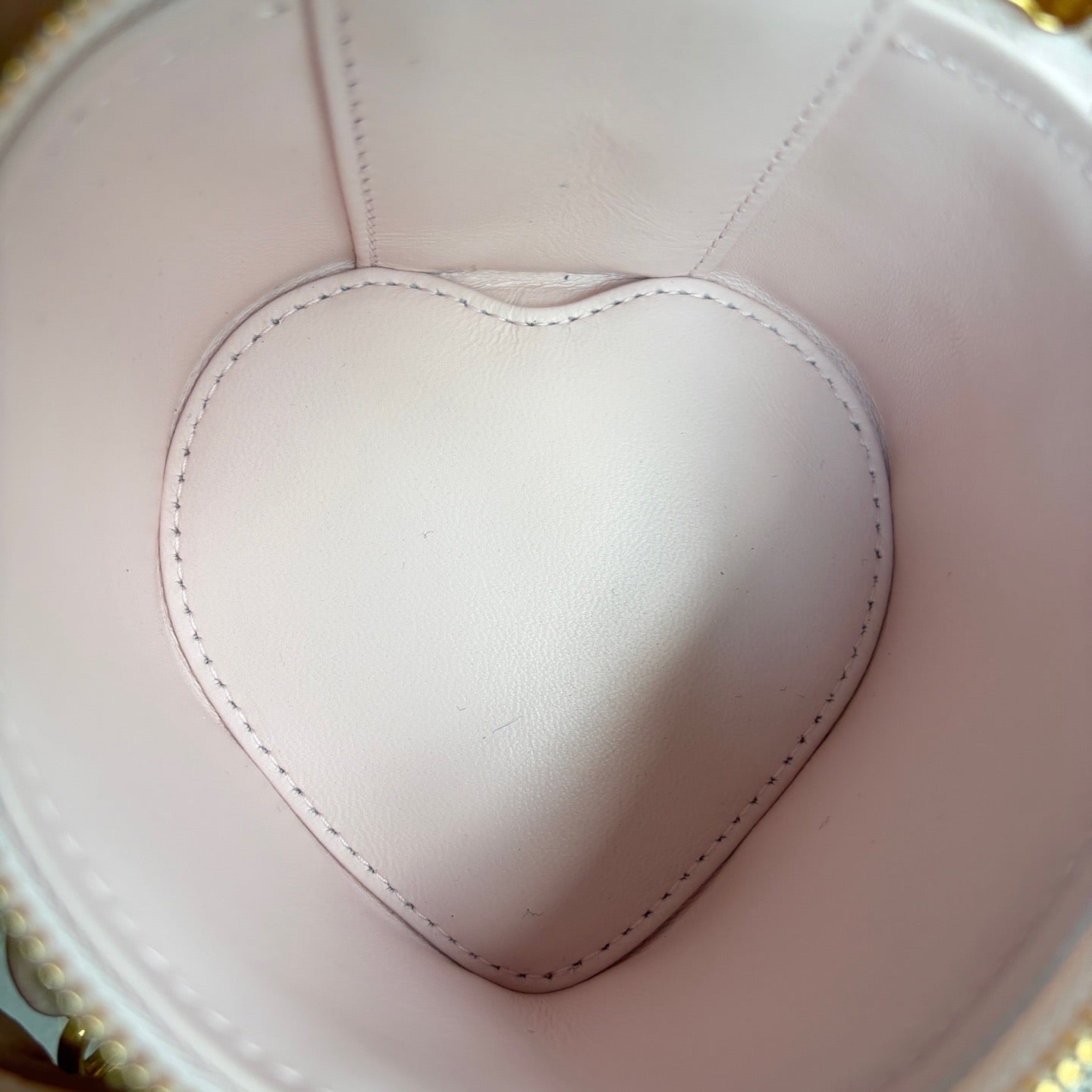 Dior - Caro Heart Vanity Bag - Leather - Pink - (mini)