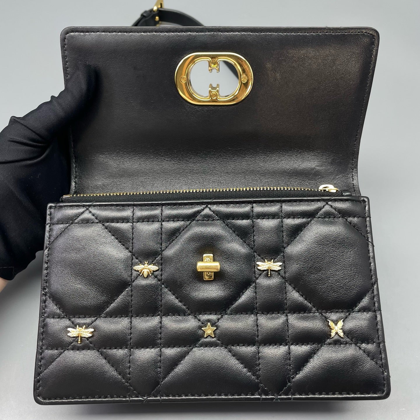 Dior - Caro - Leather - Black - (mini)