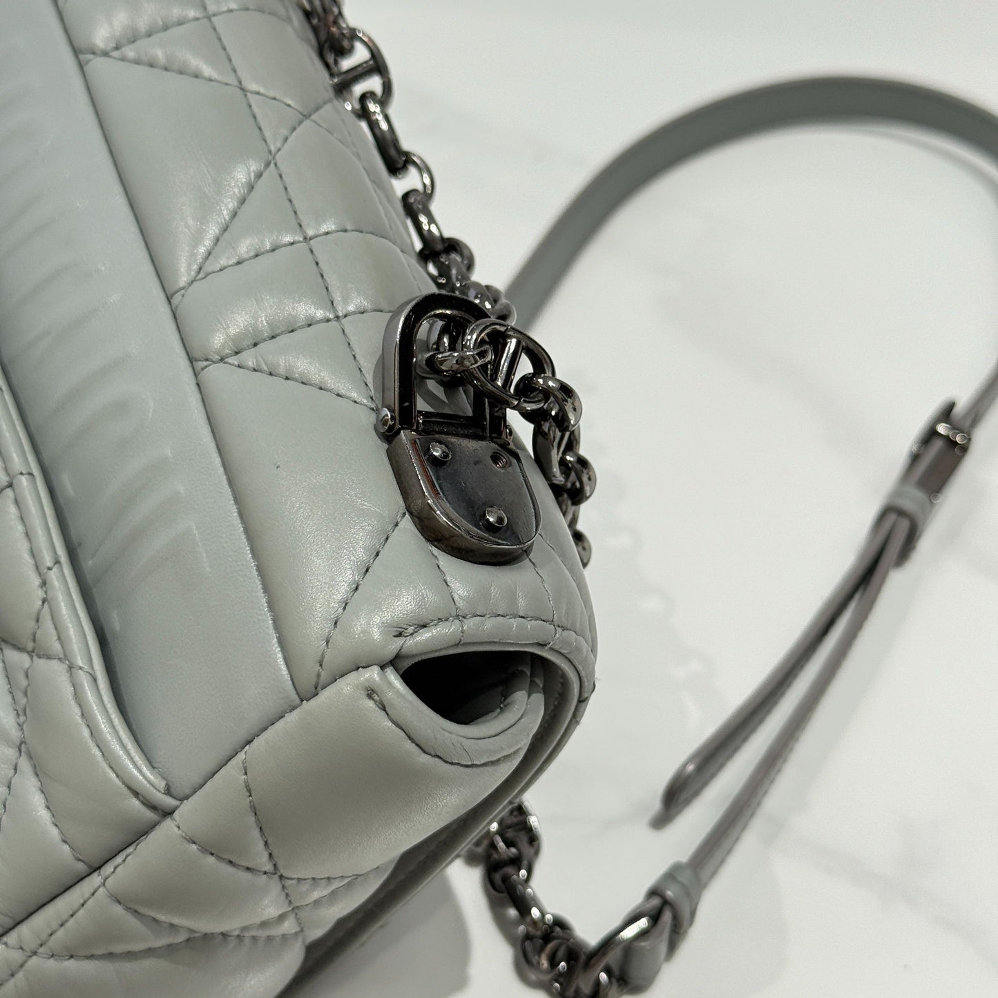 Dior - Caro - Leather - Grey - (mini)