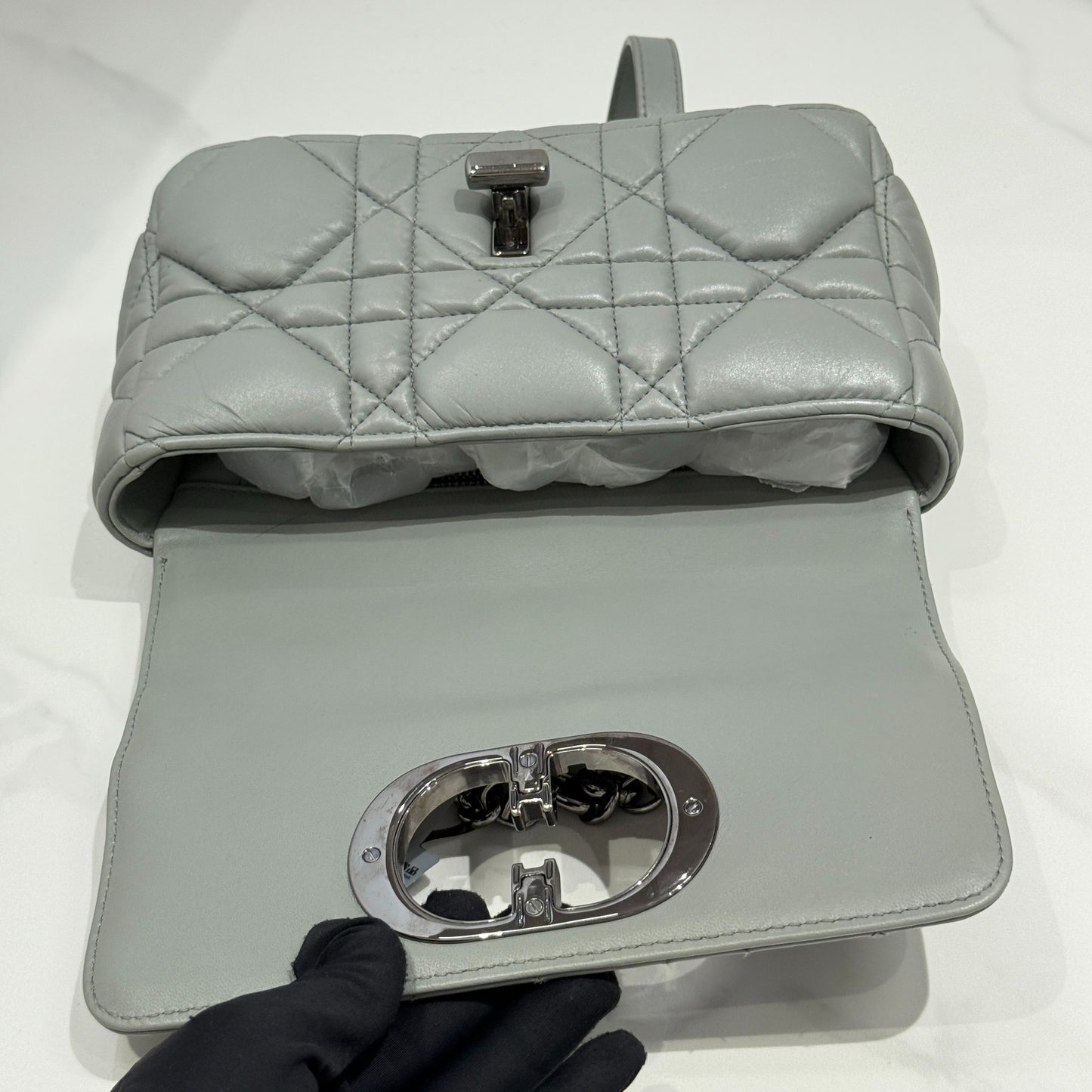 Dior - Caro - Leather - Grey - (mini)