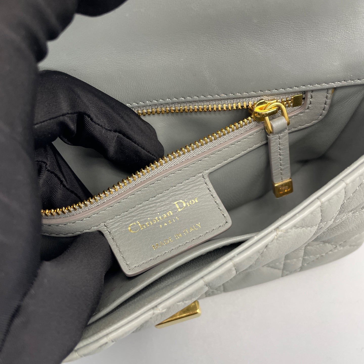 Dior - Caro - Leather - Grey - (mini)