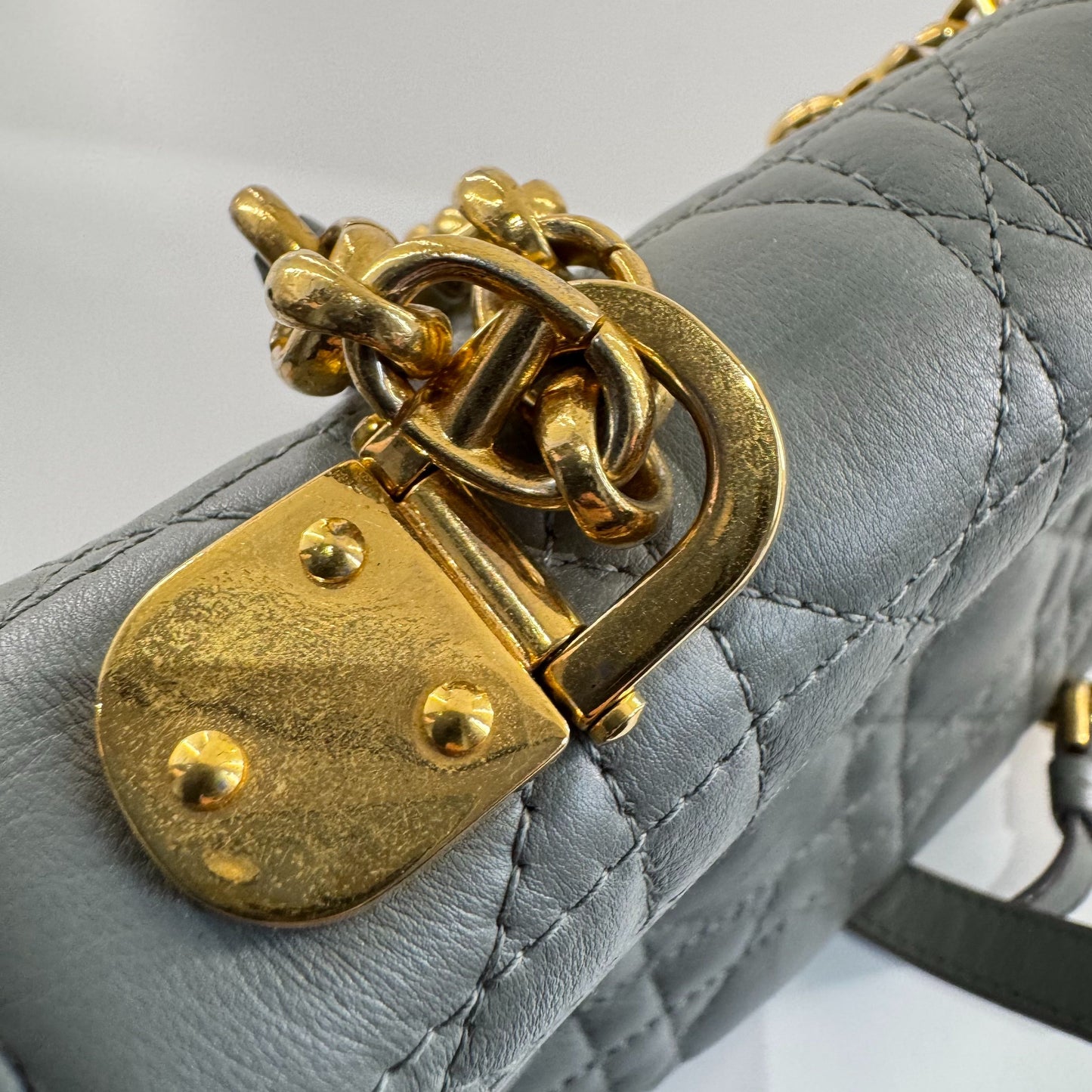 Dior - Caro - Leather - Grey - (Small)