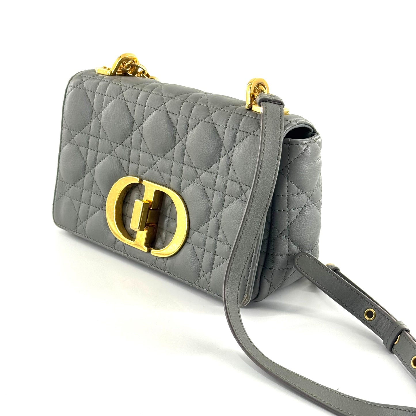 Dior - Caro - Leather - Grey - (Small)