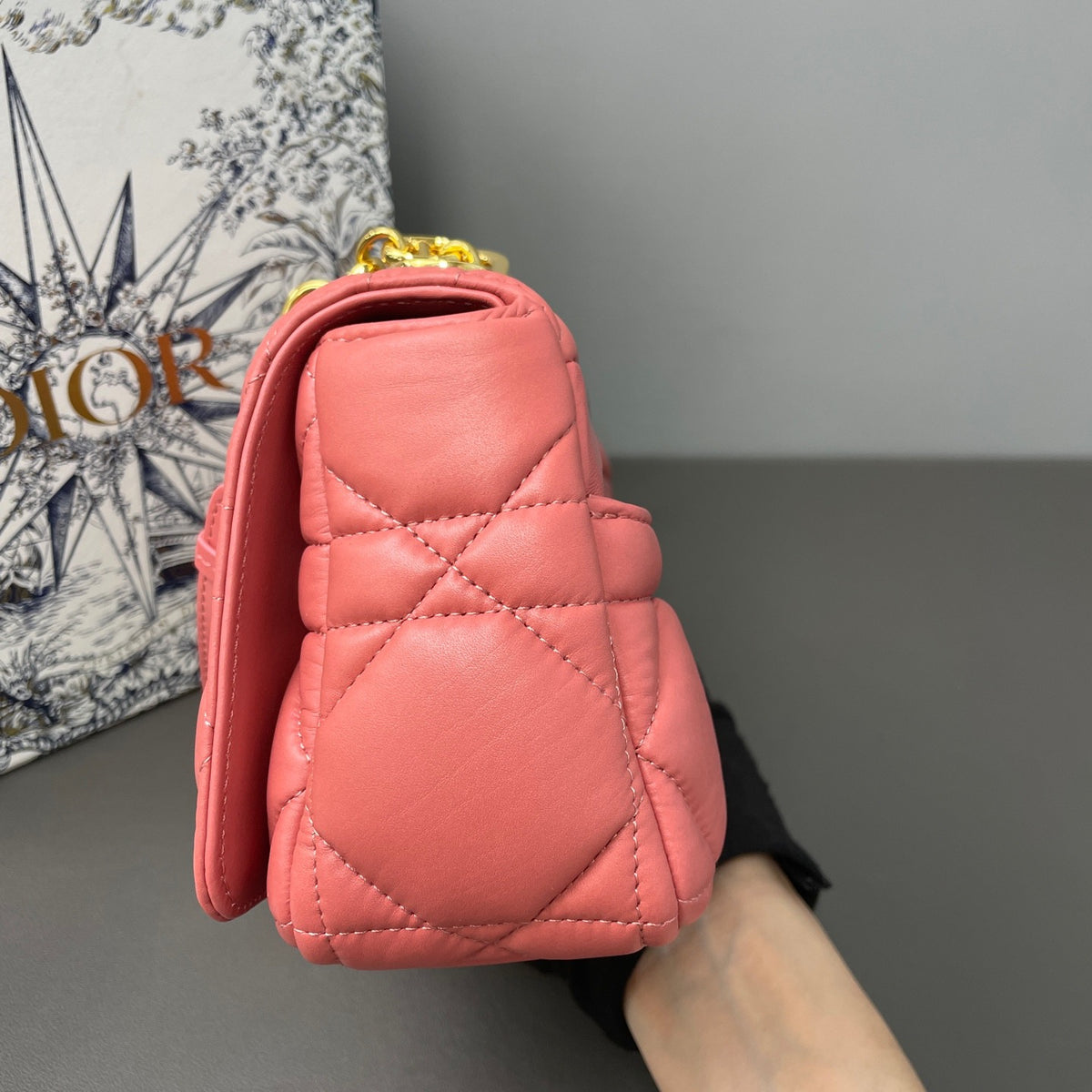 Dior - Caro - Leather - Pink - (Small)