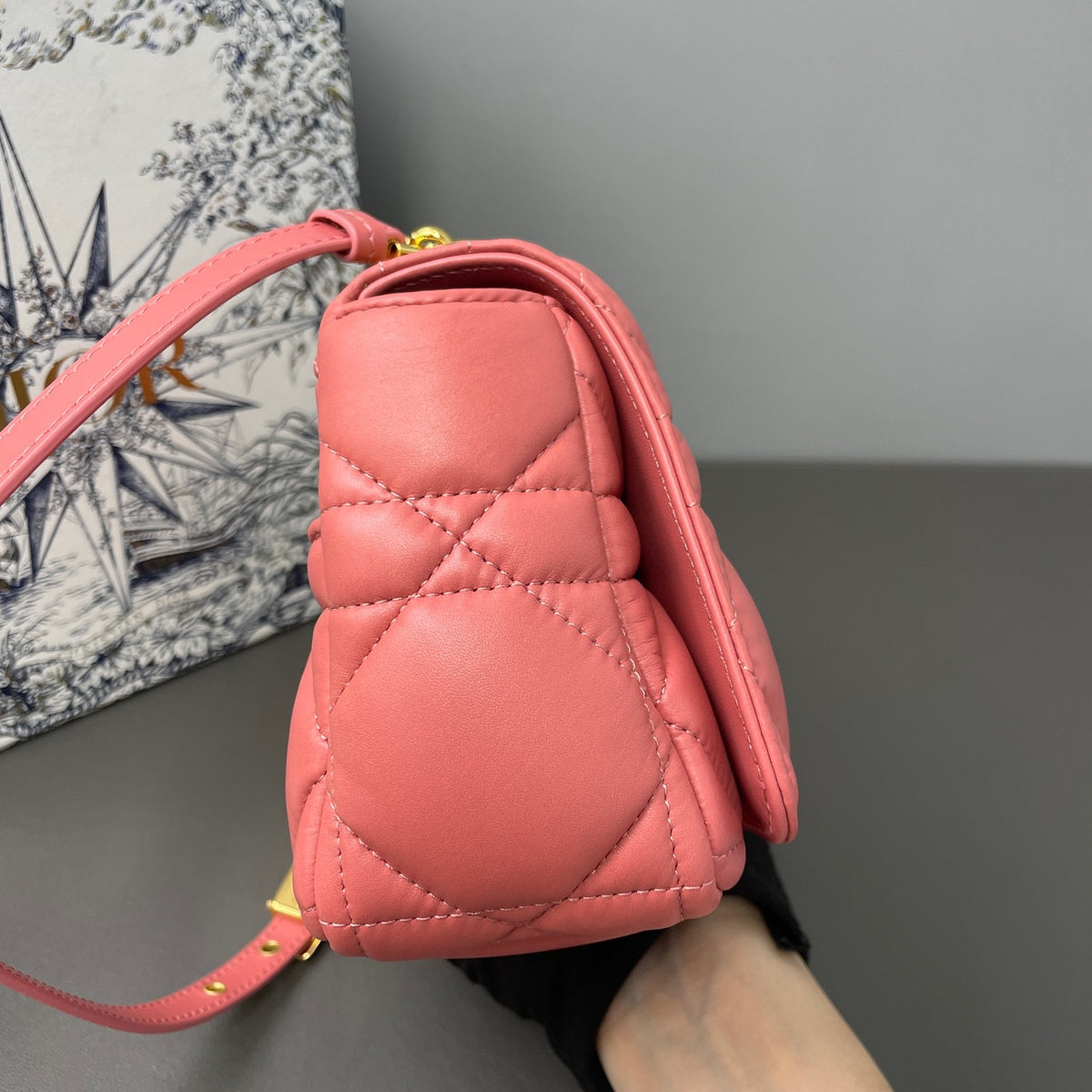 Dior - Caro - Leather - Pink - (Small)