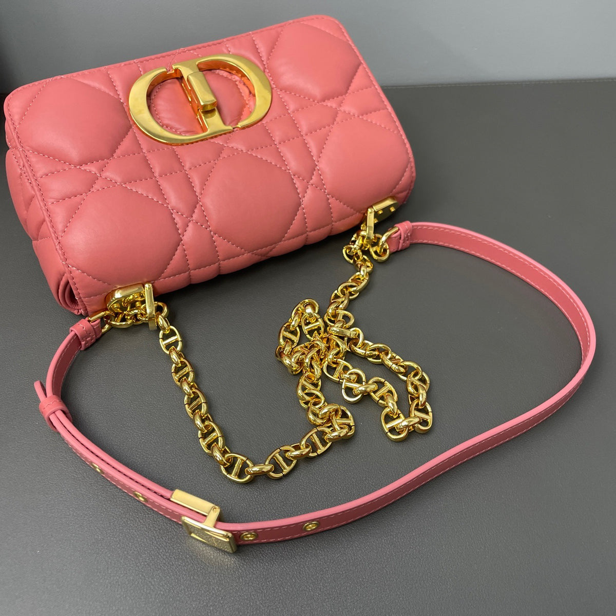 Dior - Caro - Leather - Pink - (Small)
