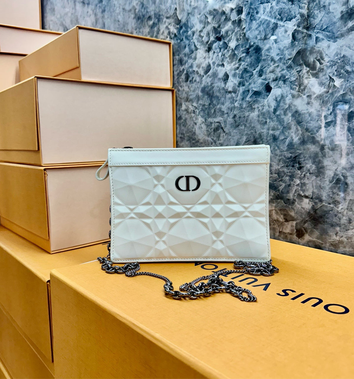 Dior - Caro - Leather - White - (Small)