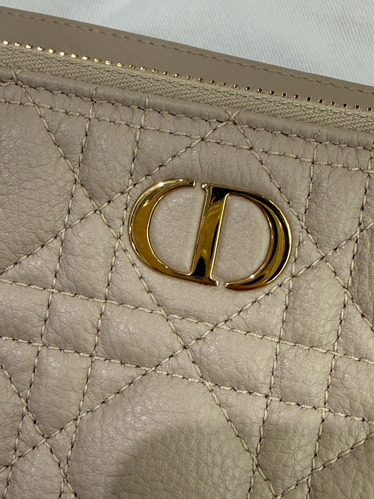 Dior - Caro Medium - Leather - Beige - (medium)