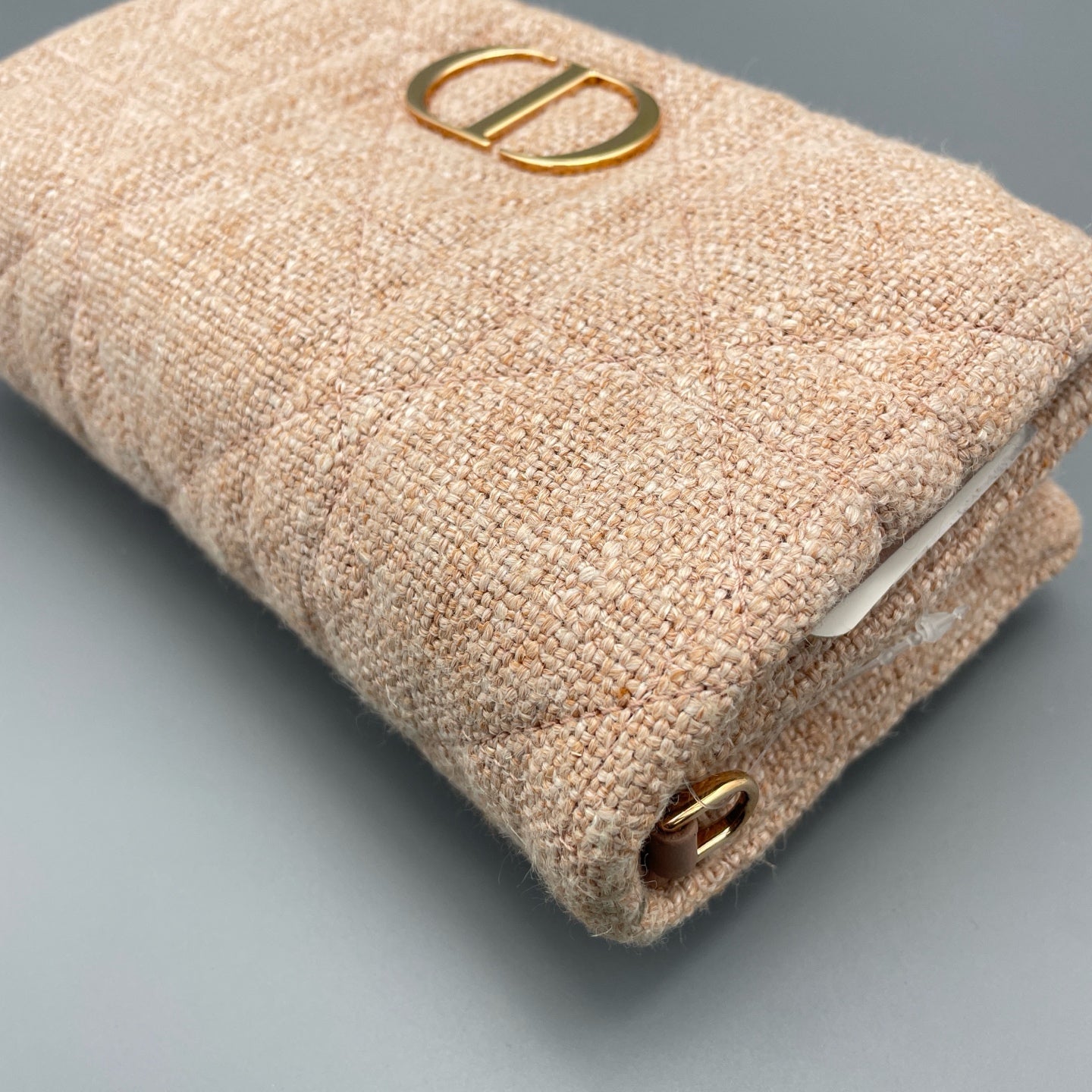 Dior - Caro Mini Chain Bag - Linen - Pink - (mini)